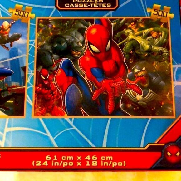 New marvel spider man prime 3D twin pack lenticular puzzles of 500 pcs each - Picture 5 of 8
